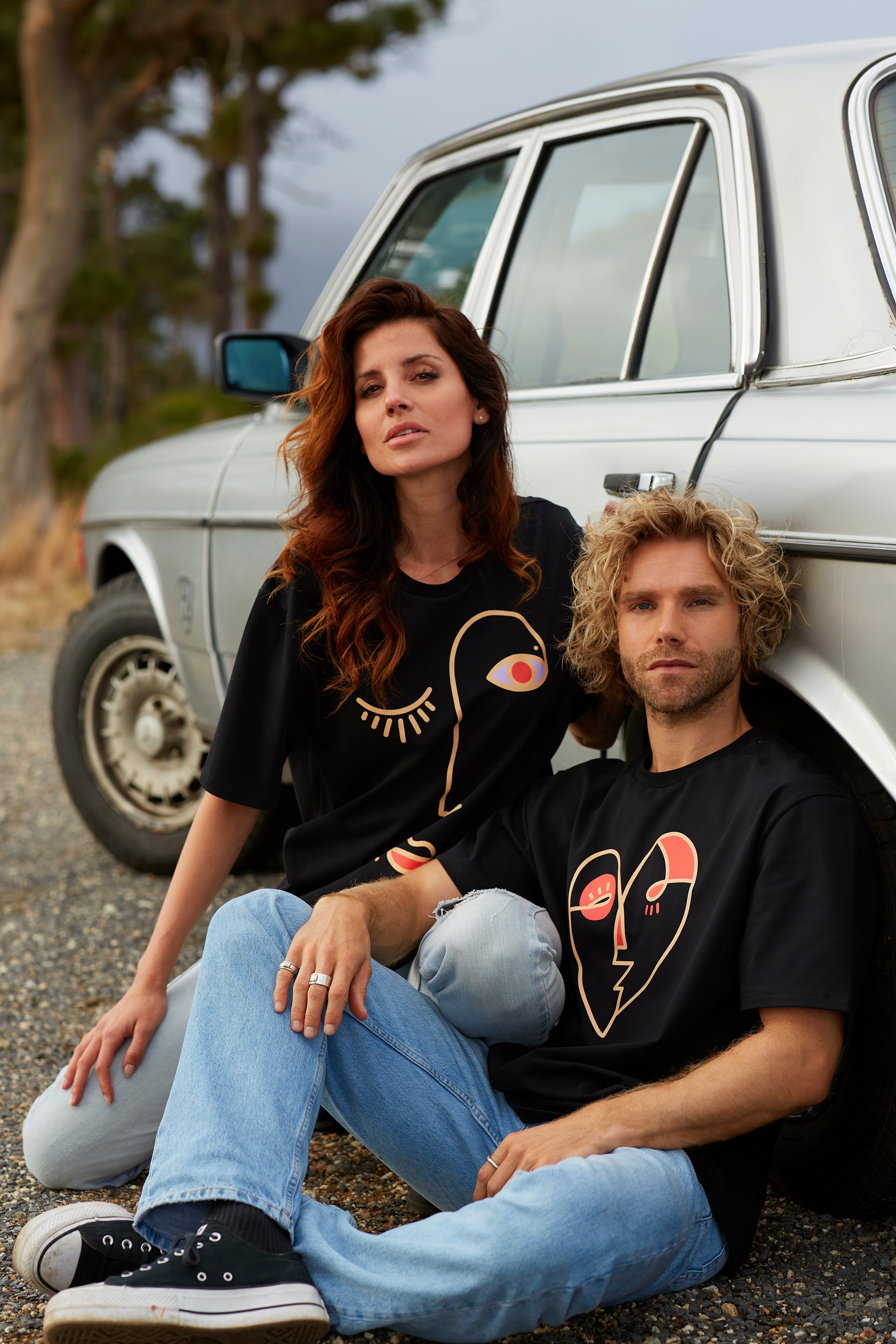 Heart T-shirt Black