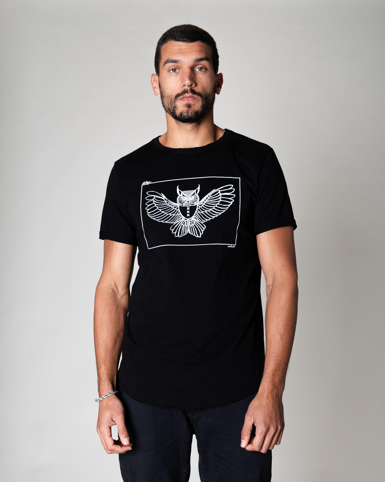 Owl Tee Black