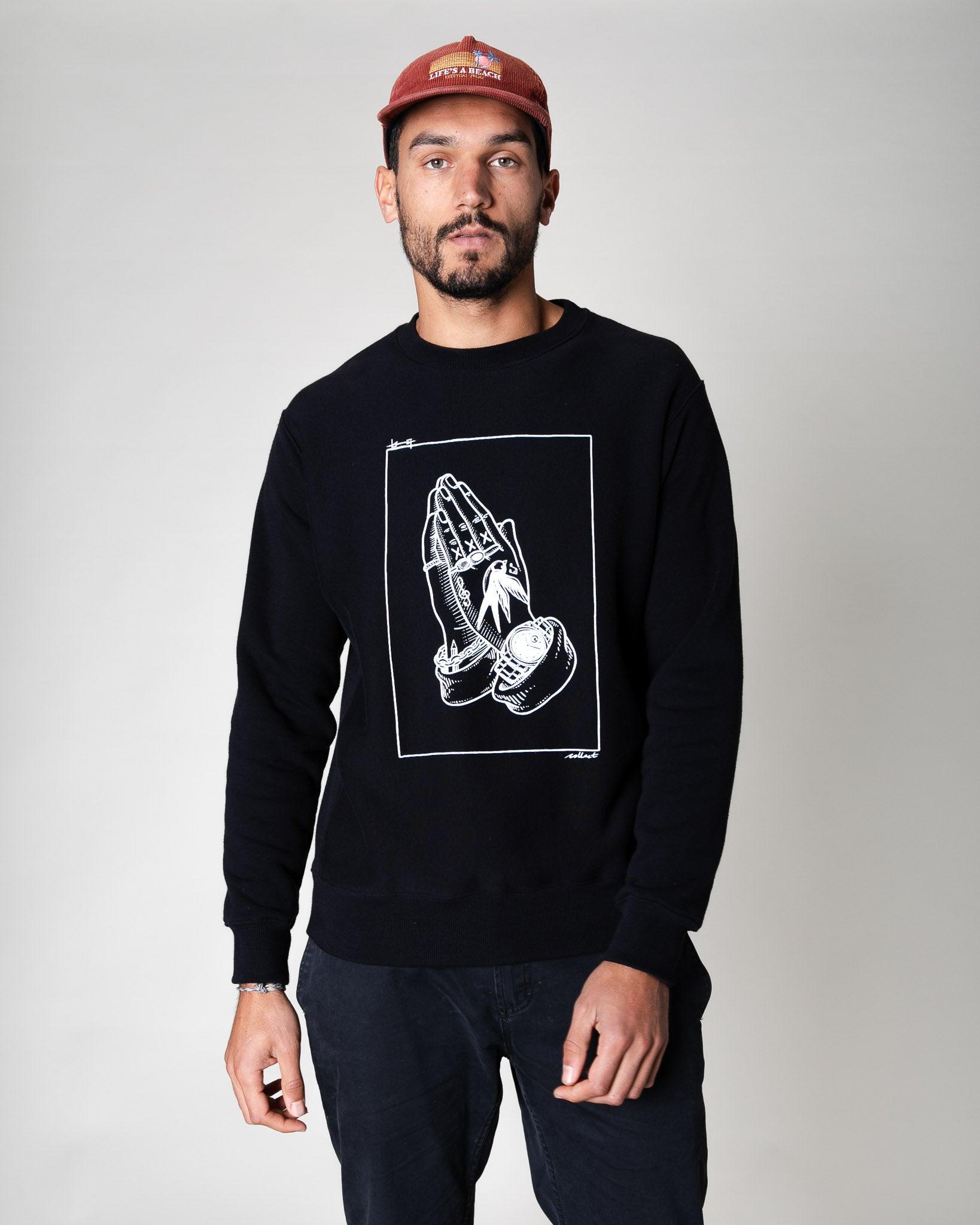 Pray Sweater Black